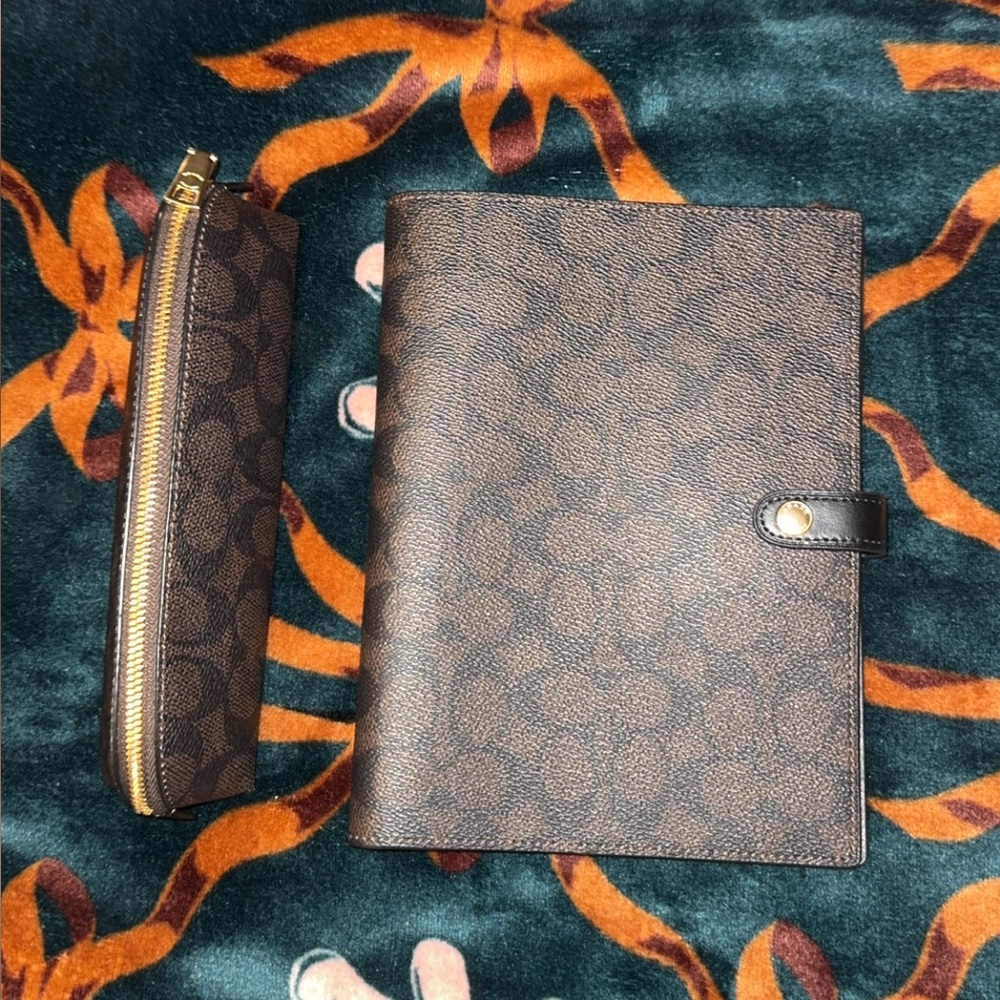 COACH PENCIL CASE & NOTEBOOK COVER DUO